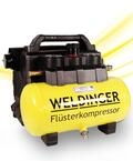 Aktionsset WELDINGER Fl&uuml;ster Kompressor FK 135 pocket + Druckluftset 6-teilig 1100 W