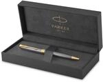 Parker Sonnet Kugelschreiber | Chiselled Silver | Mittlere Spitze | schwarze Tinte 