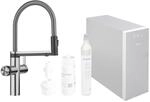 BLANCO CHOICE Icona | K&uuml;chenarmatur aus massiv Edelstahl | all-in-one Armatur 