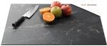 ALLboards Glas Herdabdeckplatte Schneidebrett SCHWARZER MARMOR 52x60 cm Multi-Platte