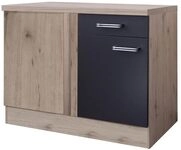 Smart M&ouml;bel Eck-Unterschrank 110 cm Anthrazit - Lino