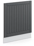 Vicco Frontblende Fame-Line, Anthrazit Landhaus, 60 cm ohne Arbeitsplatte, zur