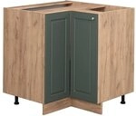 Vicco Eckunterschrank Fame-Line, Gr&uuml;n-Gold Landhaus, 80.5 cm | MDF-Front &middot;...