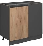Vicco Eckunterschrank R-Line, Goldkraft Eiche, 86 cm J-Shape, ohne...