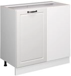 Vicco Eckunterschrank R-Line, Wei&szlig; Landhaus, 86 cm ohne Arbeitsplatte, zur...