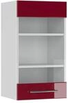 Vicco K&uuml;chenglasschrank Fame-Line, Bordeaux Hochglanz, 40 cm, zur Kombination...