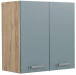 Vicco H&auml;ngeschrank R-Line, Blau-Grau, 60 cm | 2 T&uuml;ren &middot; 1 Einlegeboden &middot;...