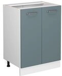 Vicco K&uuml;chenunterschrank R-Line, Blau-Grau, 60 cm ohne Arbeitsplatte, zur...