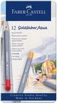 FABER-CASTELL 114612 - Aquarellstifte Goldfaber, 12-teiliges Buntstifte Set,