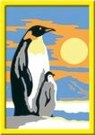 Ravensburger CreArt 28466 - S&uuml;&szlig;e Pinguine - Malen nach Zahlen f&uuml;r Kinder ab 7