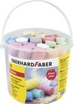 EBERHARD FABER 526520 - Stra&szlig;enkreide Glitzer 20er Eimer, 6 leuchtenden Farben