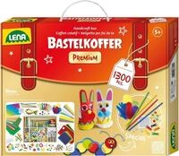 Lena 42663 Premium XXL Bastelkoffer mit 1300 Teile, Material zum Basteln, mit