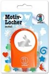 Ursus 19520023 - Motivlocher mittel, Hase, aus Kunststoff mit Metallstanze,