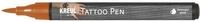 KREUL 62106 - Tattoo Pen henna, Strichst&auml;rke 0,5 - 3 mm, Kosmetiktinte auf