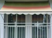 Angerer Klemmmarkise Exklusiv mit Handkurbel, Terrasse/Balkon, einfache Montage...