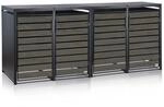 Zelsius M&uuml;lltonnenbox 4 Tonnen | 120-240 Liter | Anthrazit RAL 7016 | T&uuml;r in