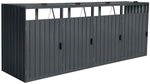 Home Deluxe - M&uuml;lltonnenbox CUBO - Platz f&uuml;r 4 x 240 Liter M&uuml;lltonnen, Farbe: