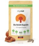 Bio Reishi Kapseln 120 St&uuml;ck 400 mg Reishi Pilz Pulver pro Kapsel Vegan Pflanzlich