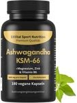 Ashwagandha KSM-66 Premiumrohstoff, 600 mg pro Tag, 180 Kapseln (reicht f&uuml;r 3