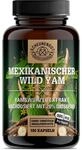 Yamswurzel 1000mg -WICHTIG: 10:1 Extrakt (=10000mg mex. Wild Yams je Tagesdosis) +20%