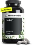 natural elements Kalium &ndash; 240 Kapseln mit 800 mg elementarem Kalium (aus