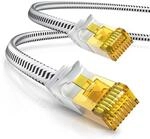 CSL - 30m CAT 7 Netzwerkkabel Flach und D&uuml;nn - Lan Kabel f&uuml;r 10 Gigabit High Speed,