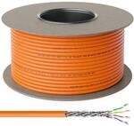 deleyCON 100m CAT.7 Verlegekabel Kupfer Starr S/FTP PIMF Netzwerkkabel