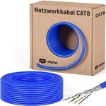 HB-DIGITAL 50m CAT 8 Netzwerkkabel LAN Kabel Verlegekabel Ethernet Installationskabel
