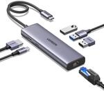 UGREEN Revodok 1061 USB C Hub Ethernet, 4K HDMI, PD100W, 3*USB A 3.0 Docking Station