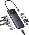 Baseus 10-in-1 Docking Station USB C 10 Gbps Up to 4K@120 Hz, Hub mit 2 HDMI, 2X