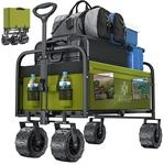 KESSER&reg; Bollerwagen faltbar max. bis 150kg belastbar mit Breiten Vollgummi...