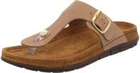 Rohde Damen Zehentrenner Pantolette Leder Rodigo-D 5860, Gr&ouml;&szlig;e:42 EU, Farbe:Beige