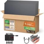 Solarway&reg; 1840Wp / 2000-800W Balkonkraftwerk komplett Steckdose - neuester 2000 Watt