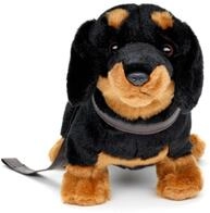 Uni-Toys - Dackel, stehend (mit Leine) - 28 cm (L&auml;nge) - Pl&uuml;sch-Hund, Haustier -