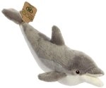 Aurora, 35020, Eco Nation Delphin, 38cm, Eco-Friendly Pl&uuml;schtier, Grau & Wei&szlig;