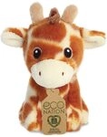 Aurora World Aurora, 35068, Eco Nation Mini Giraffe, 13cm, Pl&uuml;sch, Braun