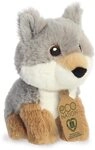 Aurora, 35077, Eco Nation Mini Wolf, 13cm, Pl&uuml;sch, Mehrfarbig