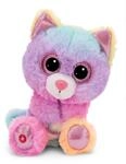 NICI GLUBSCHIS Kuscheltier Katze Miss Melli 15 cm - Bunte Stofftier Katze mit