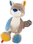 SIGIKID 43289 Waschb&auml;r Patchwork Sweety, , Pl&uuml;sch, Kuscheltier, Stofftier,