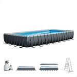Intex 26374NP &ndash; Aufstellpool Ultra XTR Frame Rechteckig, Filterpumpe 10500 L/h,