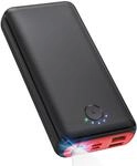 JIGA Power Bank 27000mAh 22,5W Externer Akku PD 20W USB C Powerbank mit Taschenlampe,