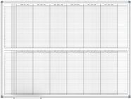 MAUL Planificador anual MAULstandard, pizarra blanca magnética + grabable, MAUL Planificador anual MAULstandard, pizarra blanca magnética + grabable,