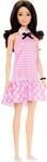 Barbie Fashionistas Puppe #224 mit welligen schwarzen Haaren, rosa...