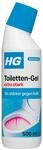 HG Toilettenreiniger Gel Super Stark, effektiver Kalk- und Fleckenentferner &ndash; 500