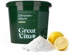 GreatVita Zitronens&auml;ure Pulver 5kg ideal zum Entkalken, Reinigen, Putzen, Backen,