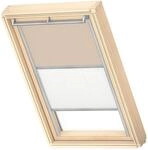 VELUX Verdunkelung Plus, Grauer F&uuml;hrungsschiene, M08, Sandbeige