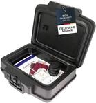 HMF 250437 Feuerfeste Wasserdichte Dokumentenbox mit Zahlenschloss | DIN A4 | 44,5 x