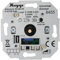 Kopp Universal Druckwechsel-Dimmer Sockel, f&uuml;r LED, Phasenan- und Phasenabschitt,