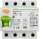 Matis FI Schutzschalter Typ B allstromsensitiv 300mA/40A 4-Pol Intertek