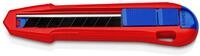 KNIPEX CutiX Universalmesser, mit Stabilisierungsschiene, Klingenverriegelung, 18 mm